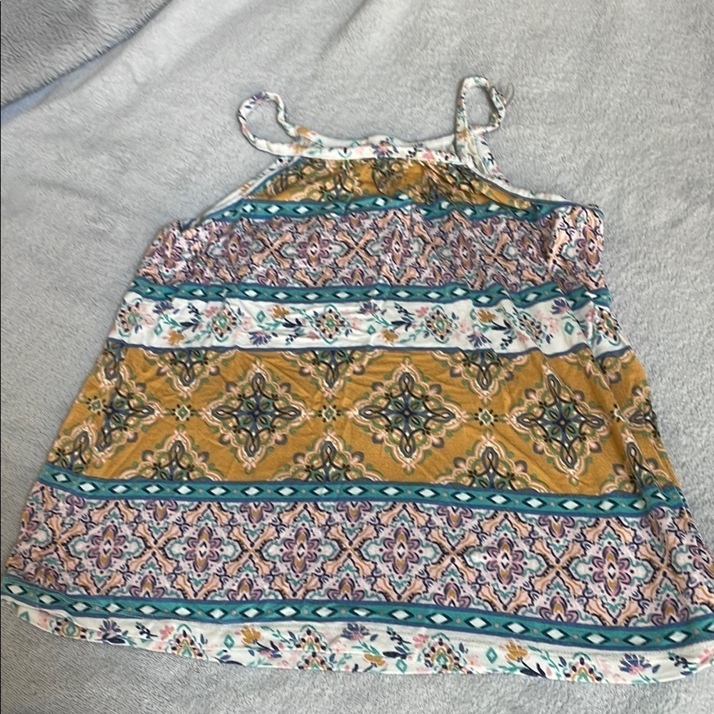 Bixby Bohemian Patterned Sleeveless Top Size 6-7